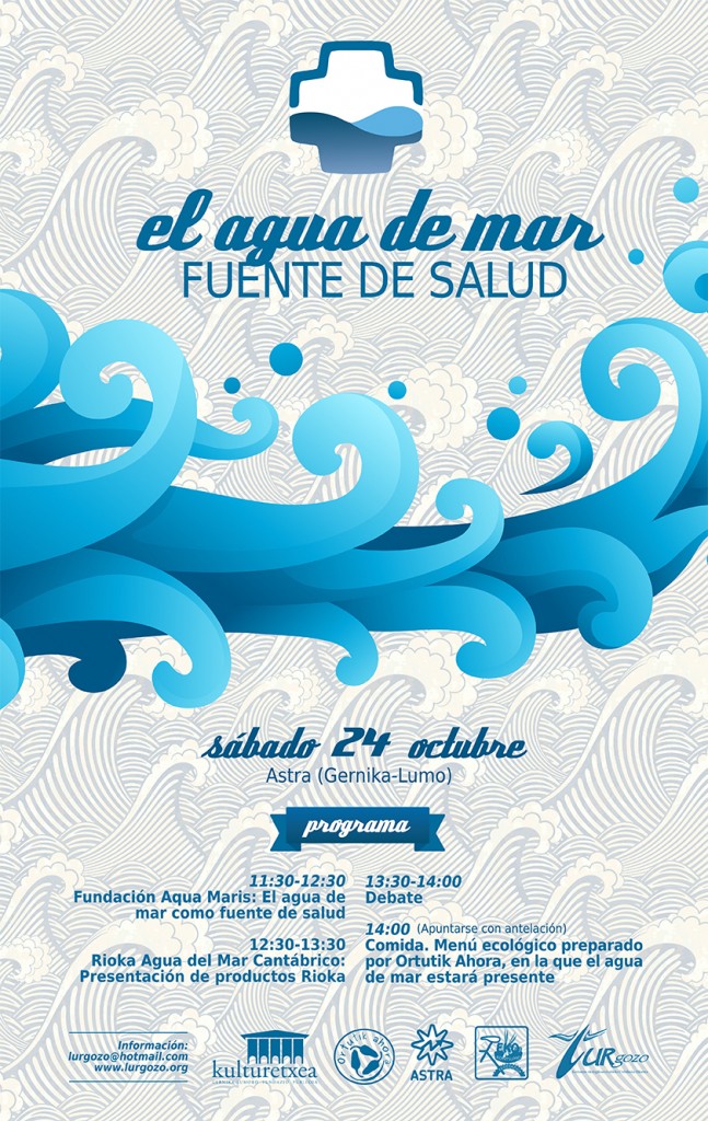 Agua de mar fuente de salud-kartela